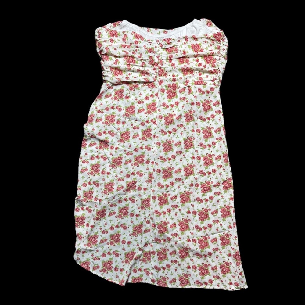 Plus Floral Corset Bandeau Dress - Picture 9 of 9